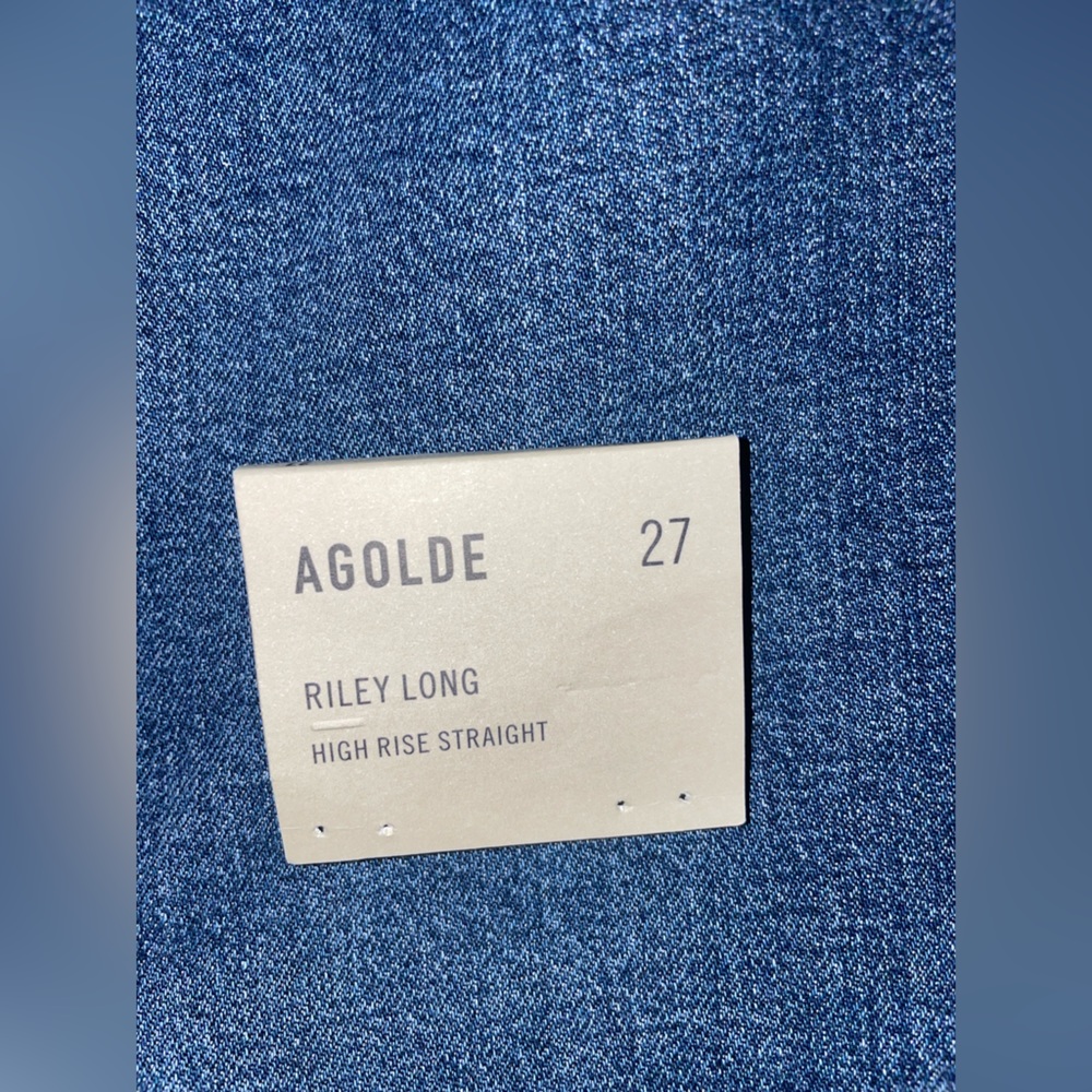 Agolde Riley Long Jean High Rise Straight - Picture 9 of 10